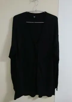 UNIQLO Vネックカーディガン ブラック Lサイズ