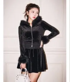 Darich ウィンターベロアスカートセットアップ