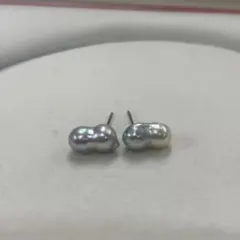 A+ 黒蝶真珠 南洋真珠 ケシパール 6.5-9mm パールピアス - メルカリ