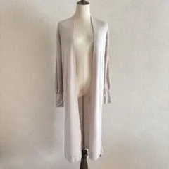 GREEN LABEL RELAXING/ベージュ ロングカーディガン ポケット