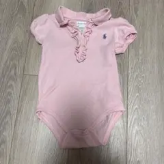 Ralph Lauren ピンクロンパース 9M