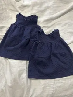 GAP ネイビー キルティング ワンピース