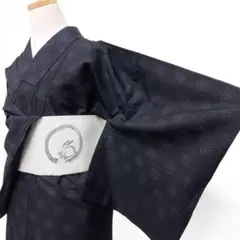 能登上布 夏用 小紋 芋麻 十字 幾何学 着物 061b - メルカリ