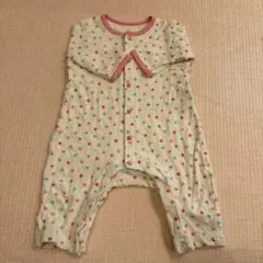 ミキハウス 水玉模様 カバーオール 70サイズ