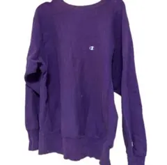 Champion REVERSE WEAVE パープル Lサイズ