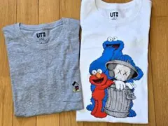 【UNIQLO UT】KAWS×セサミXS/ミッキーマウスM　Tシャツ2枚セット