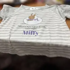 miffy ストライプ柄 ベビーパジャマ 100