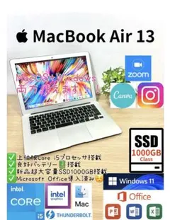 Office 2024年MacBook Air 13 Win11Pro 1TB