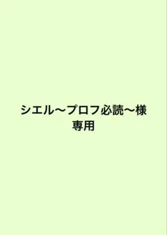 2026年最新】プロフ必読様の人気アイテム - メルカリ