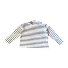 超美品 HUMAN WOMAN ヒューマン ウーマン ボートネック T コットン