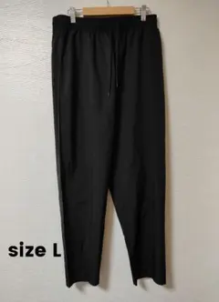 美品 SHEIN メンズ L ブラック テーパード イージーパンツ ウエストゴム