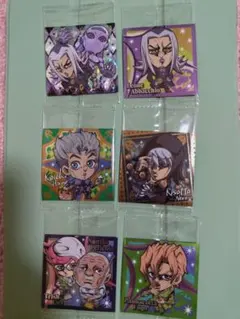 ジョジョウエハースシール　アバッキオSR+５枚