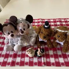 ウェディング ぬいぐるみ 6点セット ミッキー ミニー 犬 クマ