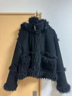 人気 ユナイテッドアローズ ボア マント コート ポンチョ ベージュ