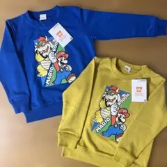 マリオ　トレーナー2枚　サイズ110 【未使用タグ付】