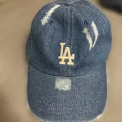 新品　MLB LA Dodgers デニム キャップのサムネイル