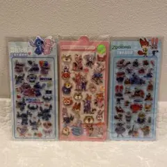 24h以内発送　ズートピア 立体シール ボンボンドロップシール　スティッチ