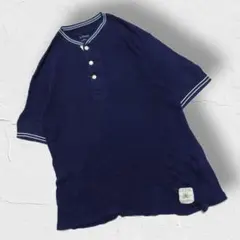 A VONTADE アボンタージ ラインカラーTシャツ ヘンリーネックニットTのサムネイル