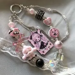 【SKULLPANDA】ビーズ ストラップ