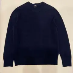 ユニクロ　Mサイズ　ニット　メンズ　ネイビー