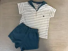 PETIT BATEAU セットアップ セーラーカラー24m/86cmのサムネイル