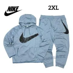 ナイキ 2XL ビッグスウッシュ セットアップ スウェット ジャージ 水色 上下