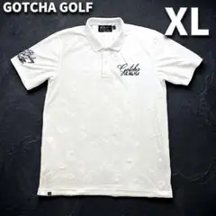 GOTCHA GOLF 刺繍 パイル総柄ジァガード 半袖ポロシャツ XLのサムネイル