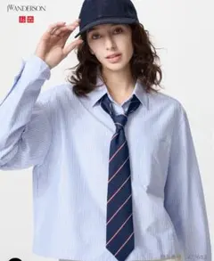 UNIQLO JWアンダーソン　オックスフォードシャツ/ストライプ