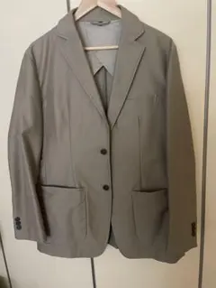 美品　グレー ジャケット ・綿100%