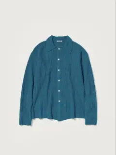 【美品】オーラリー　コットンウールニット(ブルー) サイズ4のサムネイル