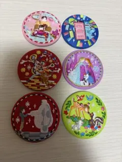 ディズニー刺繍ピンバッジ6個セット