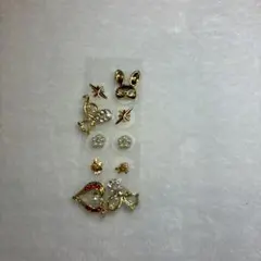 ゴールド 耳つぼジュエリー 8個セット