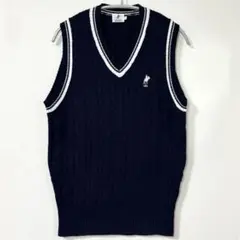 美品 U.S.POLO ASSN ユーエスポロアッスン ケーブル ニット ベスト
