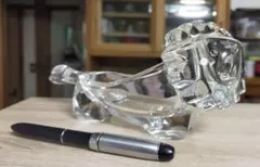 ライオン 王冠 小物入れ オブジェ 置物 黒 インテリア アクセサリー