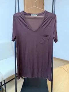 T by ALEXANDER WANG ポケットTシャツ ブラウンのサムネイル