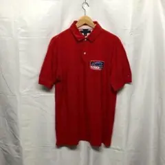 TOMMY HILFIGER トミーヒルフィガー　ポロシャツ　レッド　L1697