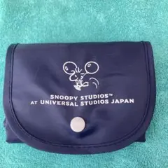スヌーピー エコバッグ ネイビーUFJ