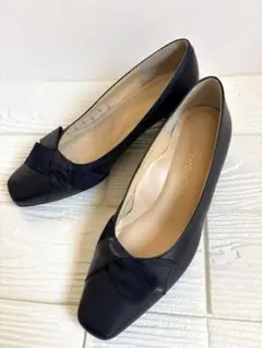 RIZ Comfort リズコンフォート 23cm 濃紺 4.5cm美品 レザーのサムネイル