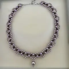 パールビーズ　ネックレス ハンドメイド