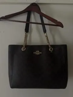COACH シグネチャー トートバッグ チェーンハンドル