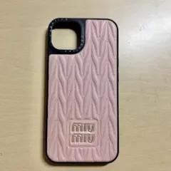 ミュウミュウ iPhone 13 14 ピンク miumiu