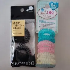 ㉟粧美堂　スプリングゴムヘアゴム 6個セット
