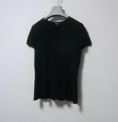 セオリー theory コンパクトクレープフラットバックペプラムニット S