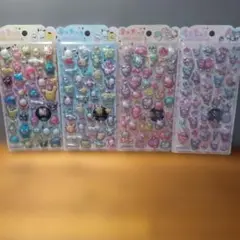 正規品　うるちゅるポップシール　サンリオ　4枚セット