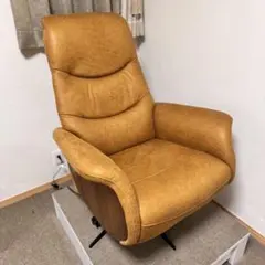 【美品】電動リクライニングチェア キャメル