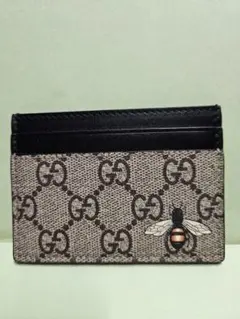 GUCCI GGパターン カードケース　蜂(ビー)　グッチ