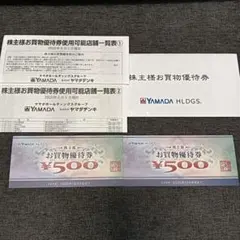 ヤマダホールディングス お買物優待券2枚セット