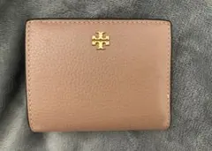Tory Burch 二つ折り財布 ピンク　ブラウン　バイカラー