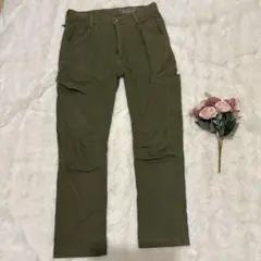 ワークマン フィールドコア レディースM カーキ カーゴパンツ ズボン 股下69