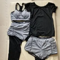 フィットネス水着　上下4点セット